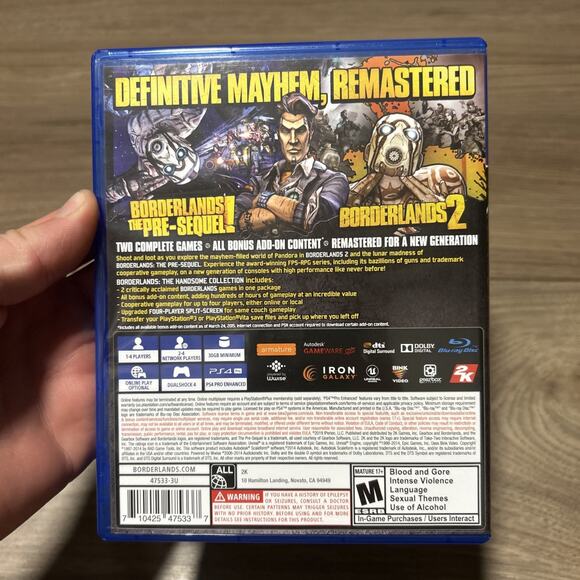 Borderlands: The Handsome Collection - PlayStation 4 PS4 - Tested & Working - Picture 2 of 5